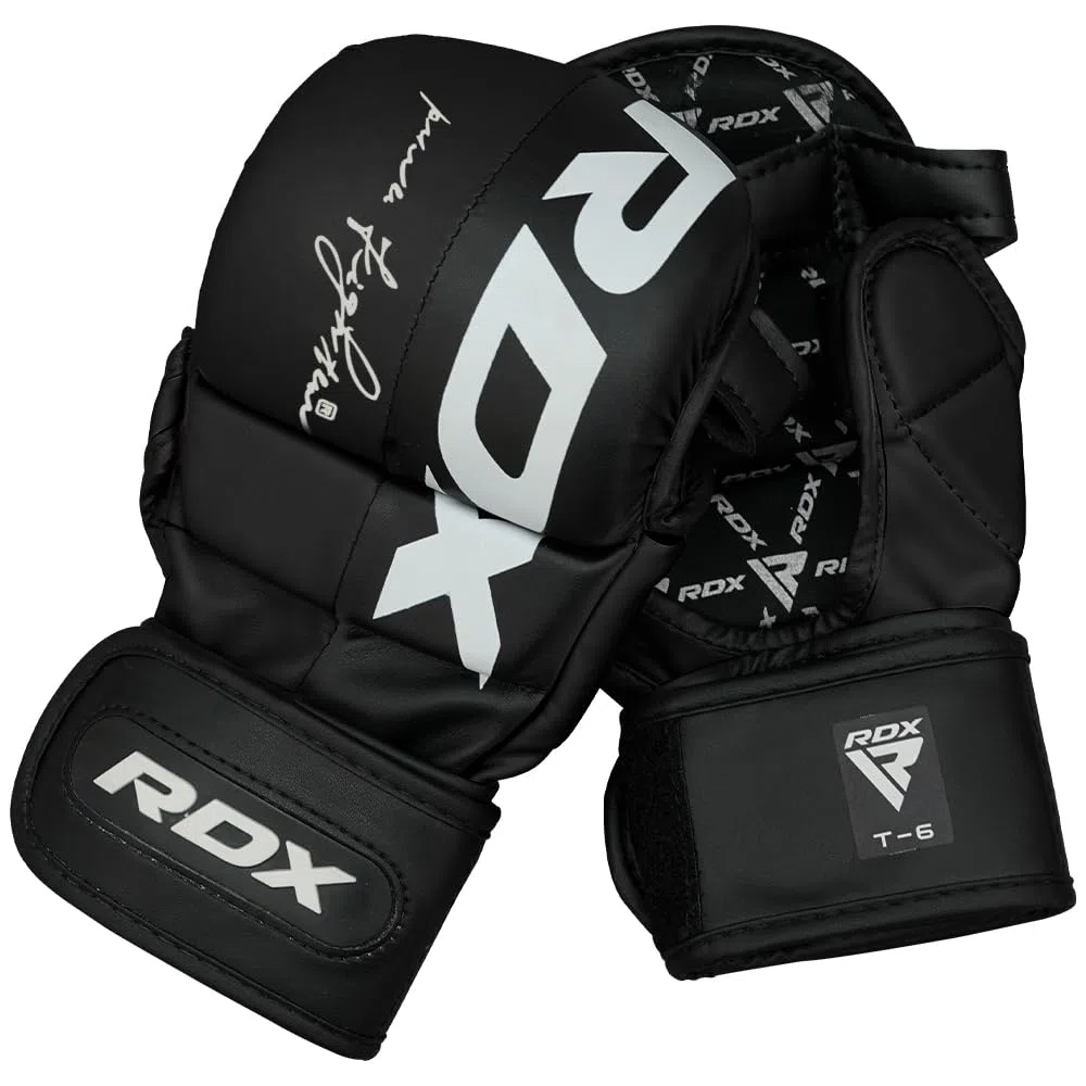 RDX Guanto Sparing guanti uomo, guanti da combattimento per arti marziali, muay thai, mma, kickboxing, palmo aperto ventilato per mma grappling
