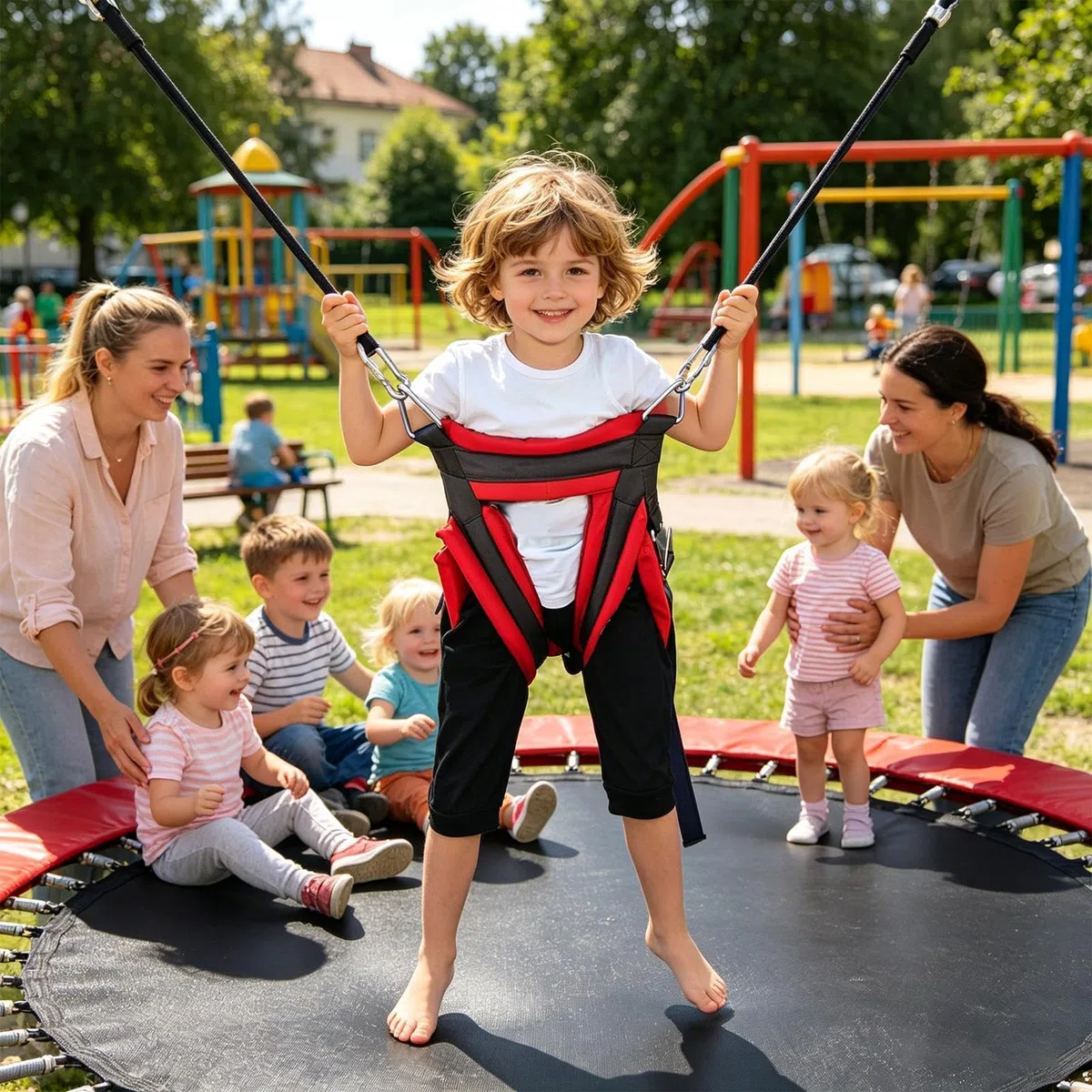 Imbracatura per trampolino per – Cintura di sicurezza di salto per, cinghia di supporto per imbracatura di allenamento per trampolino | Attrezzature di protezione per gli esercizi di parco in p