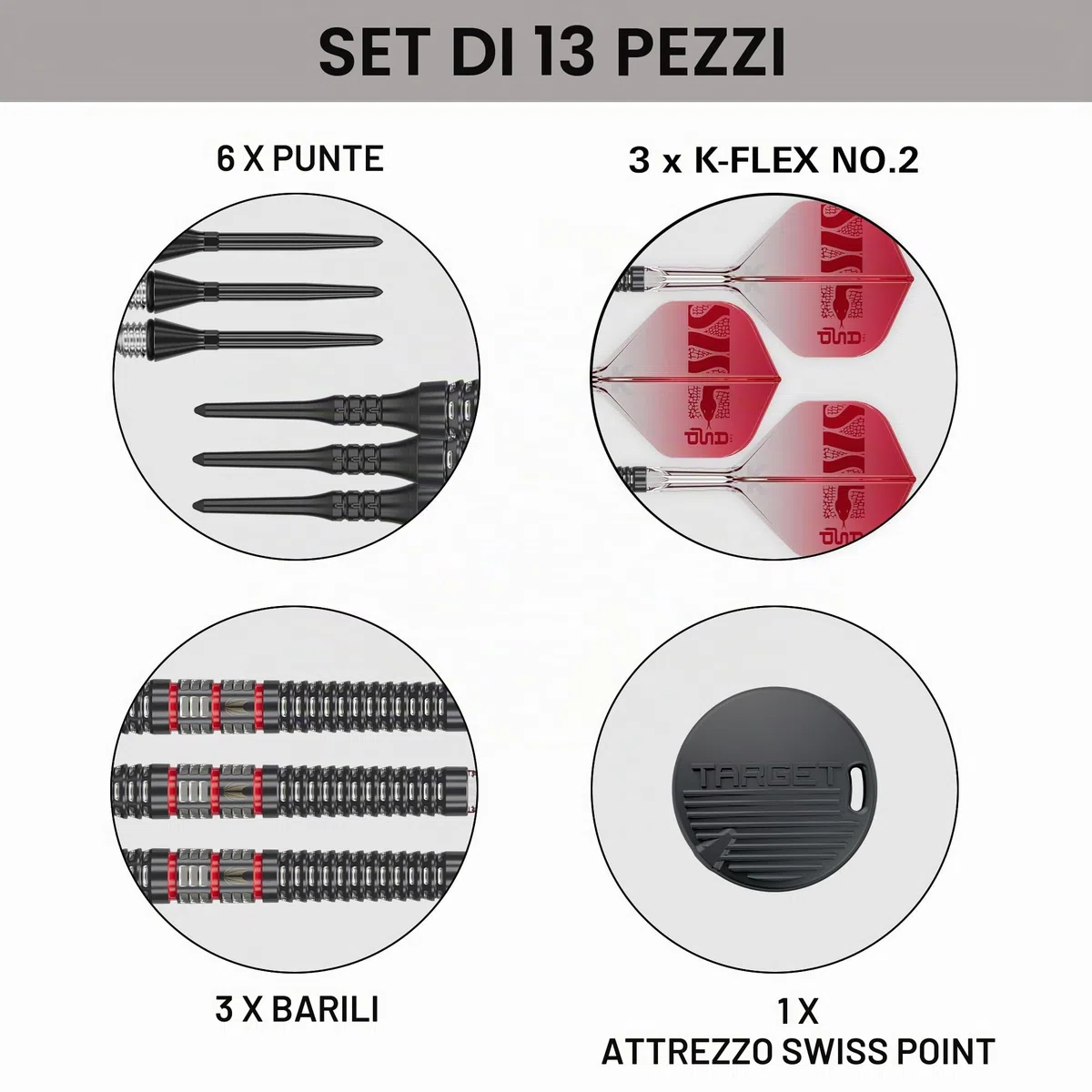Target Darts Nathan Aspinall Punta Morbida 95K Freccette Set, 18G | 95% Tungsteno Freccettes, K-Flex N. 2 Aliette e Aste, Nero Pixel Tips & Svizzero Titanio Conversione Acciaio Punti | Player Edition