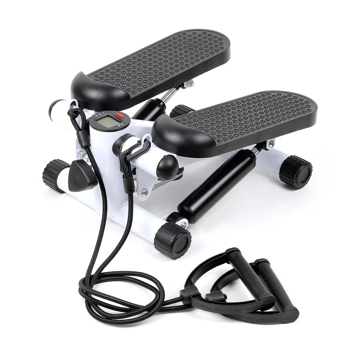 Wiltec LUXTRI Stepper 41x30x18cm con Computer per Allenamento Fitness Gambe & Glutei Ministepper Elastici