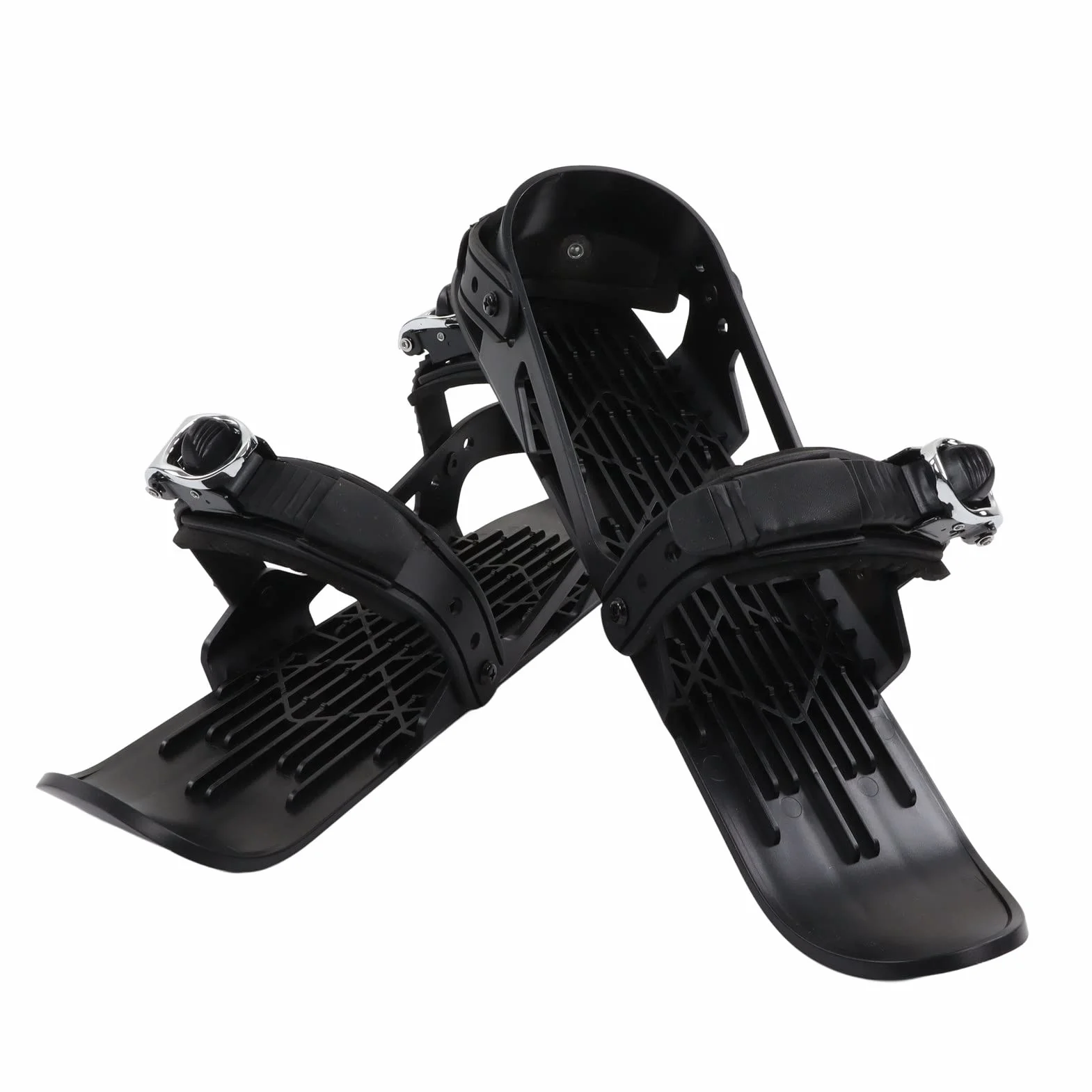 Mini Pattini da Sci Corti Mini Pattini da Sci Corti Regolabili Mini Pattini da Sci da Fissare Agli Scarponi da Sci Mini Pattini da Sci Corti per Neve Sport Invernali per Bambini per Sport(Nero)