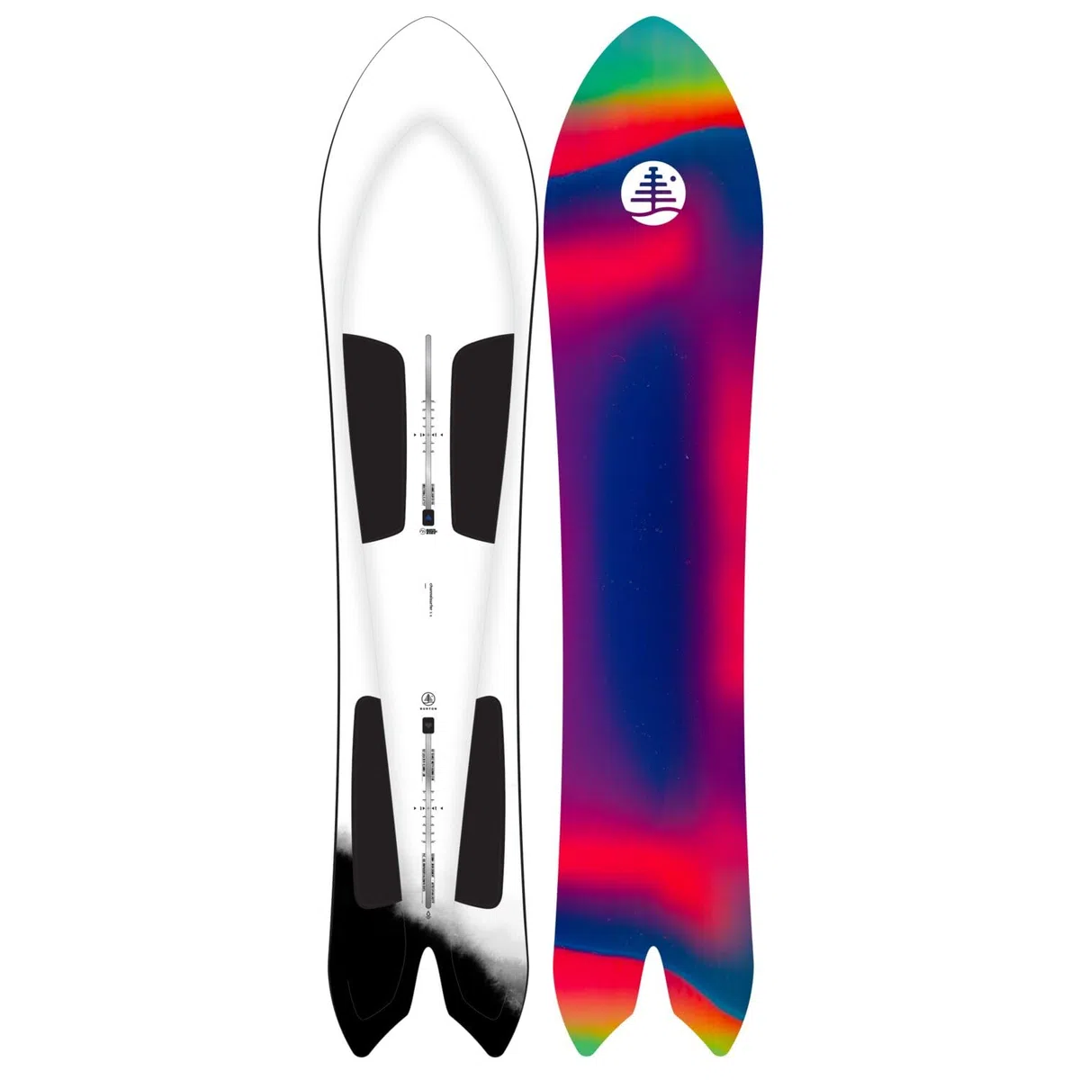 Burton - Tavola da snowboard 3D Family Tree Channel Surfer Uomo - Uomo - Dimensione 150 - Bianco