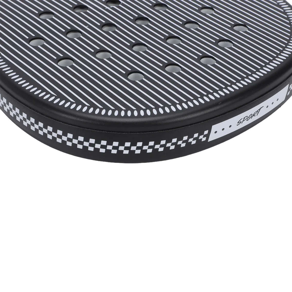 Racchetta da Padel con Set da Tennis, Struttura in ABS Pro EVA Core 46,5x26x3,9 Cm 66 Mm Palla per Giochi di Famiglia All'aperto
