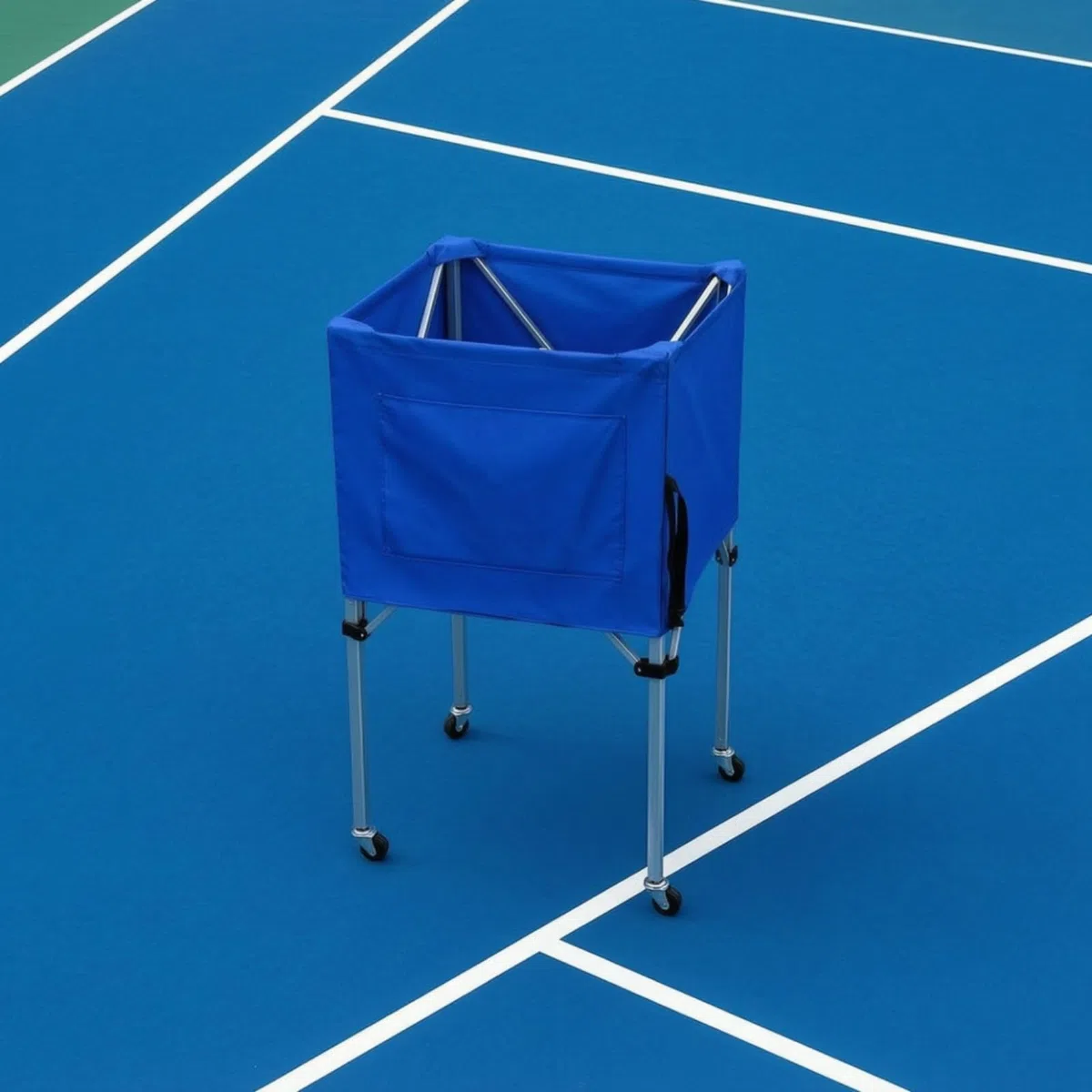 Telaio con Ruote Tramoggia da Tennis Portatile Attrezzatura Sportiva per Allenatori, Associazioni Sportive Sportivi