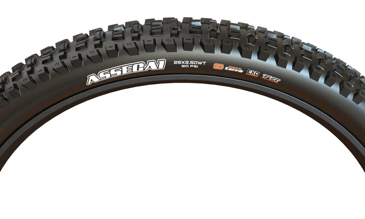 Maxxis Assegai 2.50 WT Folding Dual Compound EXO/TR Tyre - Black