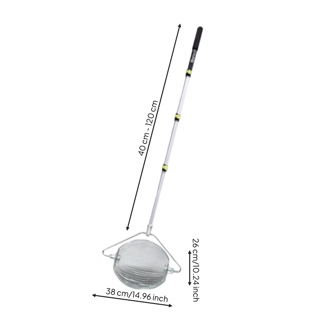 Raccoglitore di Palline da Tennis Ergonomico Tubo Raccoglipalline con Contenitore Pratico Attrezzo