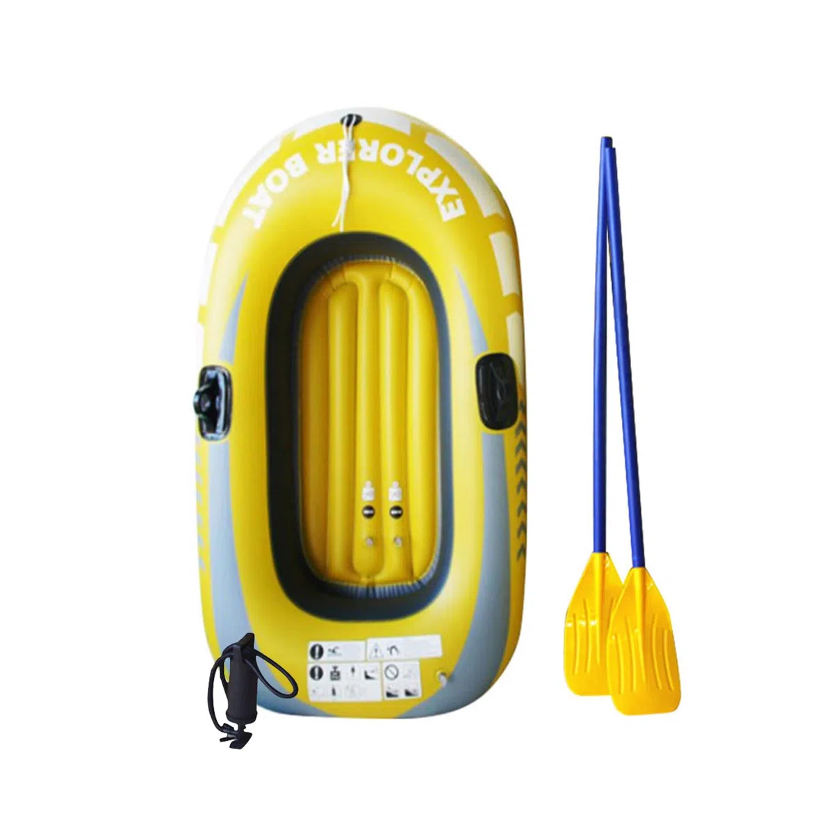 Kayak gonfiabili - Gommone per 1/2 | Kayak Gonfiabile Estivo in Doppio PVC, Barca da Portatile Pieghevole Addensata per Sport Acquatici alla Deriva all'Aperto, Barca d'Assalto in