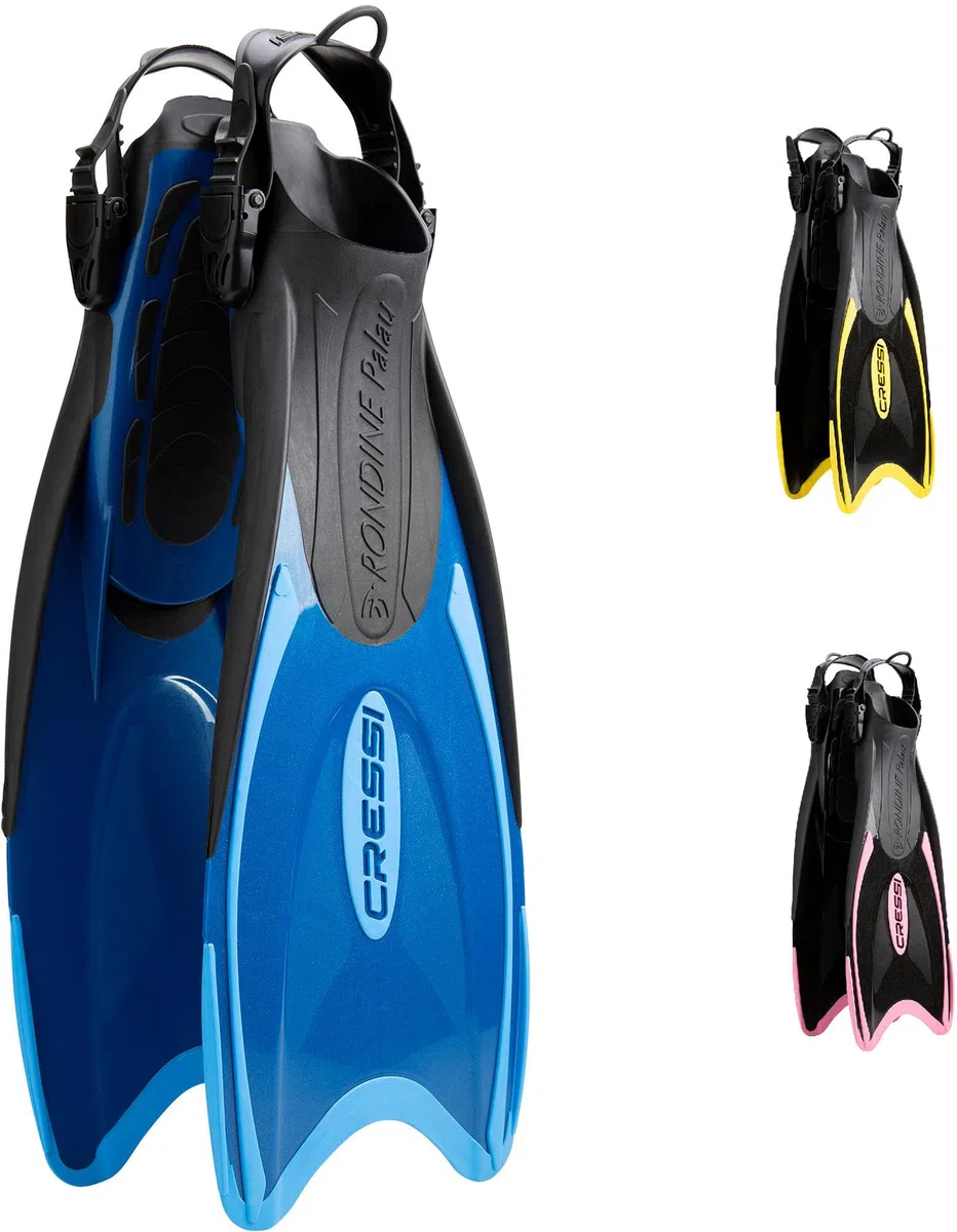Cressi Palau, Pinne Regolabili per Immersioni, apnea e Snorkeling Unisex
