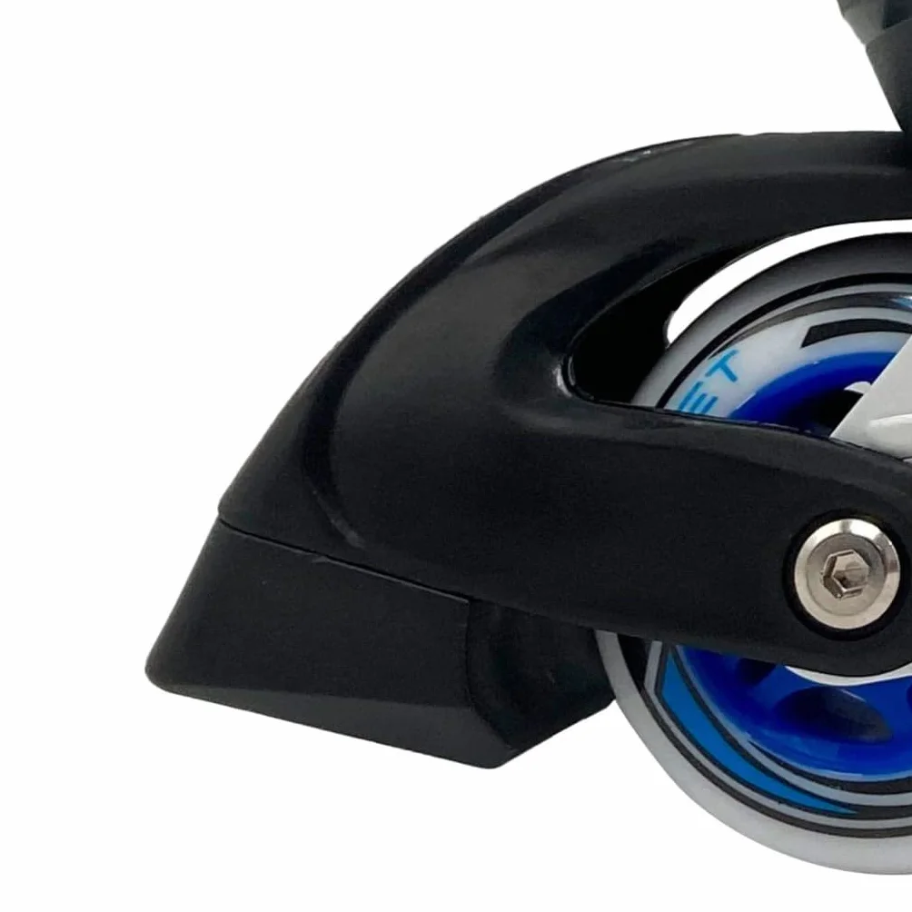 Kids Globe Street Rider Pattini in linea (pattini in linea) blu/nero, regolabili dalla taglia 33-36, telaio in alluminio abec7