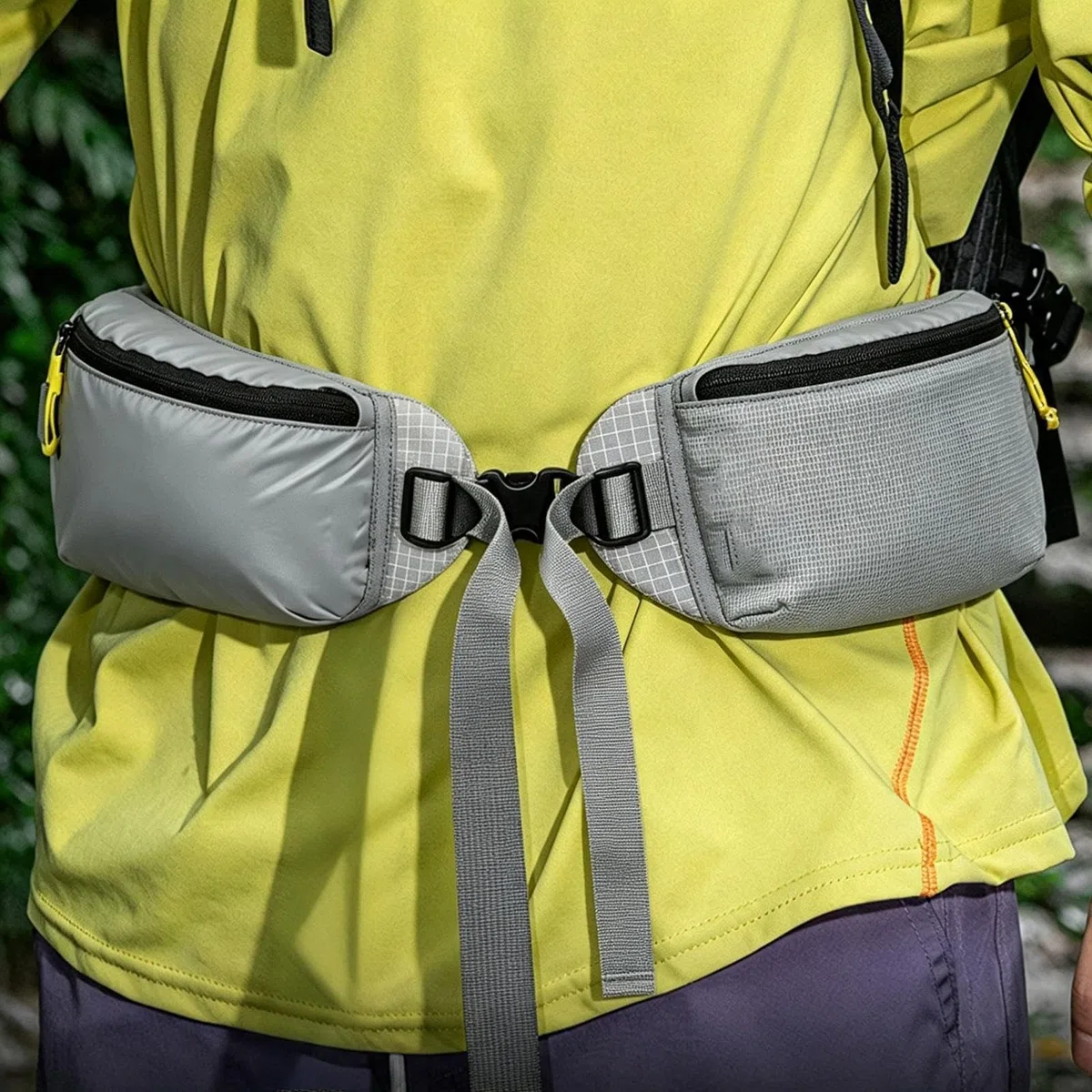 Borsello da Vita Portatile con Scomparti | Sportivo Per Corsa, Camminata, Viaggio, Campeggio, Fitness, Attività Outdoor, Pendolarismo, Allenamento E Escursionismo