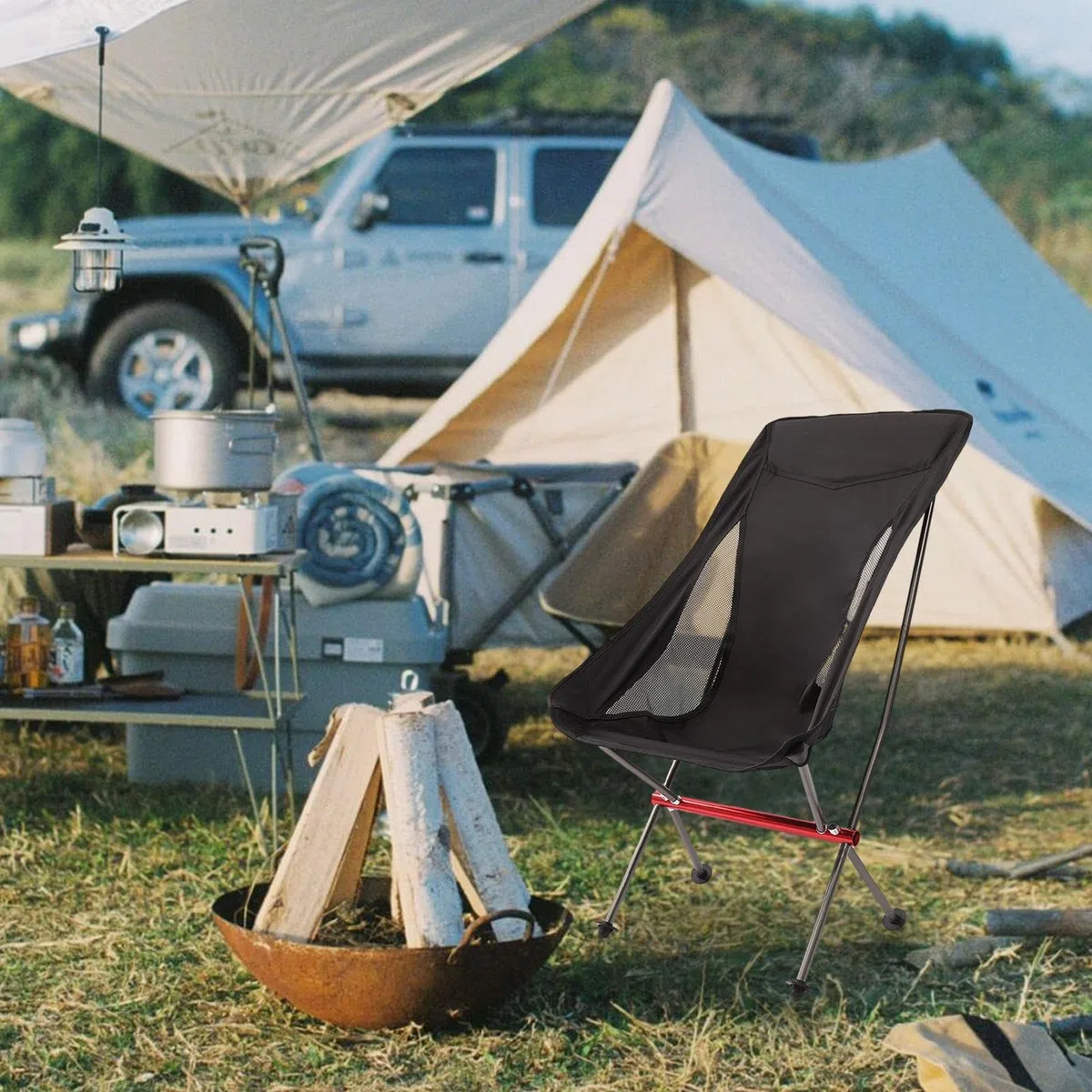Sedie Pieghevoli Per l'All'Esterno Postura Ergonomica | Seggiolino Compatto da Trekking per Campeggio Trekking Spiaggia Pesca Picnic Giardino Terrazzo