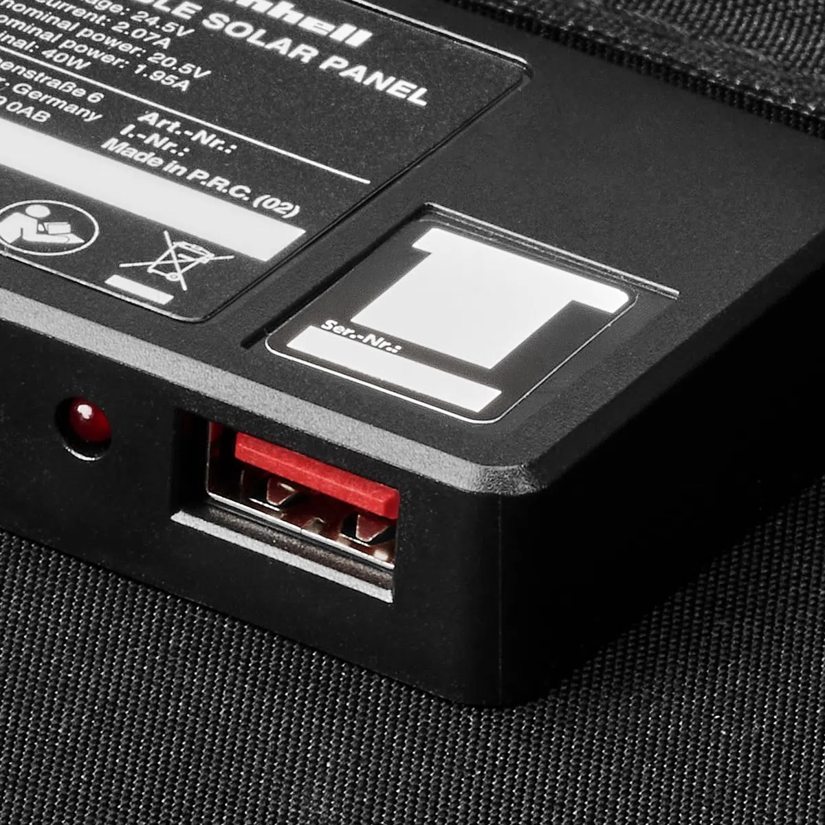 Einhell - Pannello solare originale da 40 W (pannello solare portatile, 40 W, pieghevole, per campeggio e attività all'aperto, accessorio per stazione di alimentazione a batteria Einhell, con 1 cavo