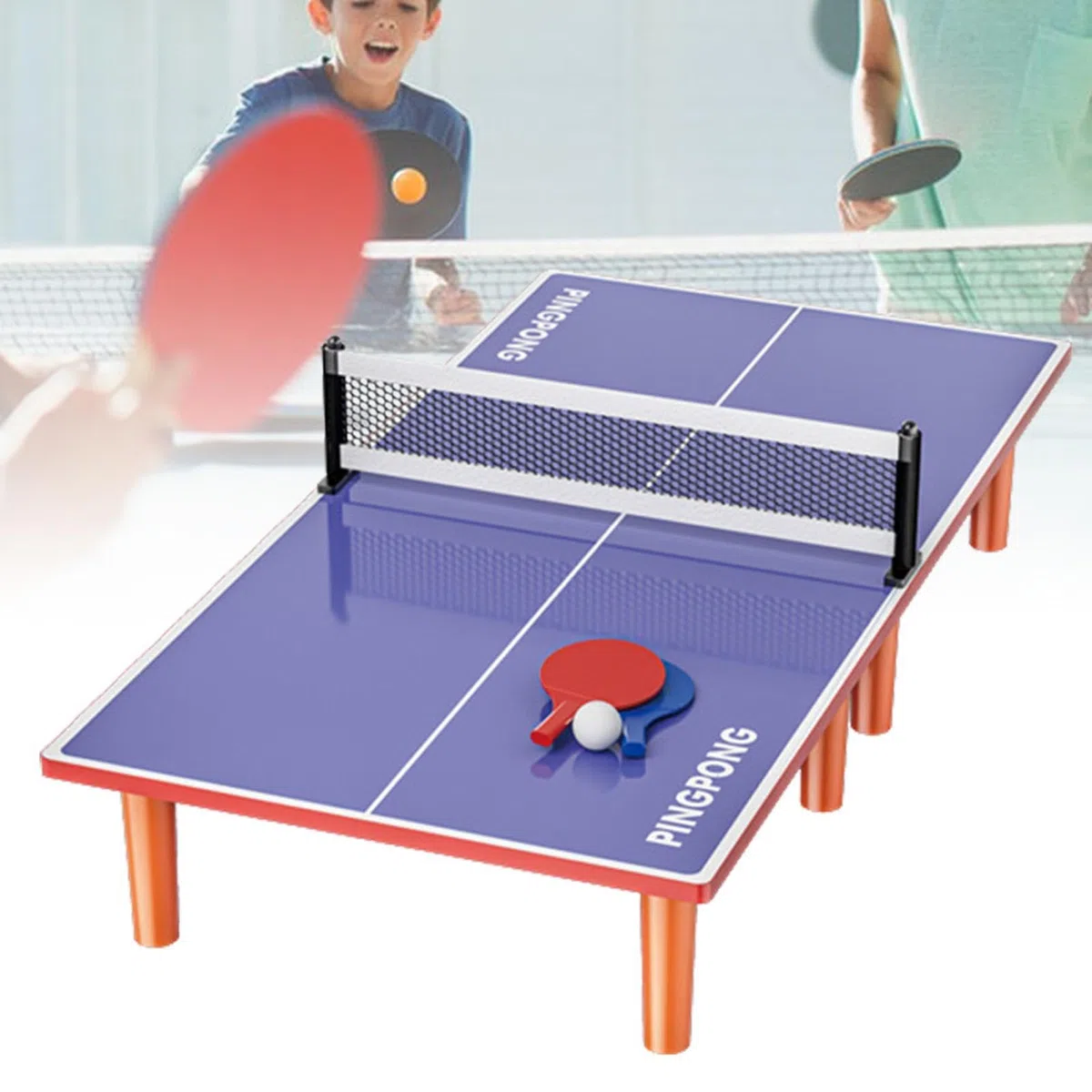 Piccolo tavolo da pong per adulti, tavolo da pong pieghevole, tavolo da pong per appartamenti, tavolo da ping pong da ufficio, tavolo da ping pong per adulti e bambini, tavolo da ping pong per interni