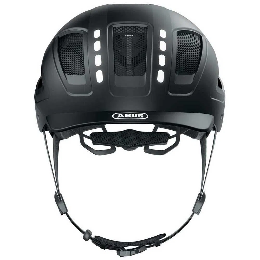ABUS Casco da bici con luce - Hyban 2.0 LED - luce anteriore e posteriore e robusta calotta rigida - per uomini e donne