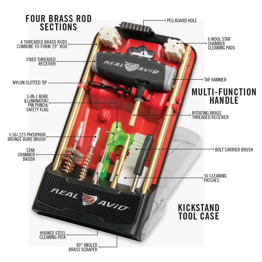 REAL AVID Gun Boss Pro AR15 - Kit di pulizia