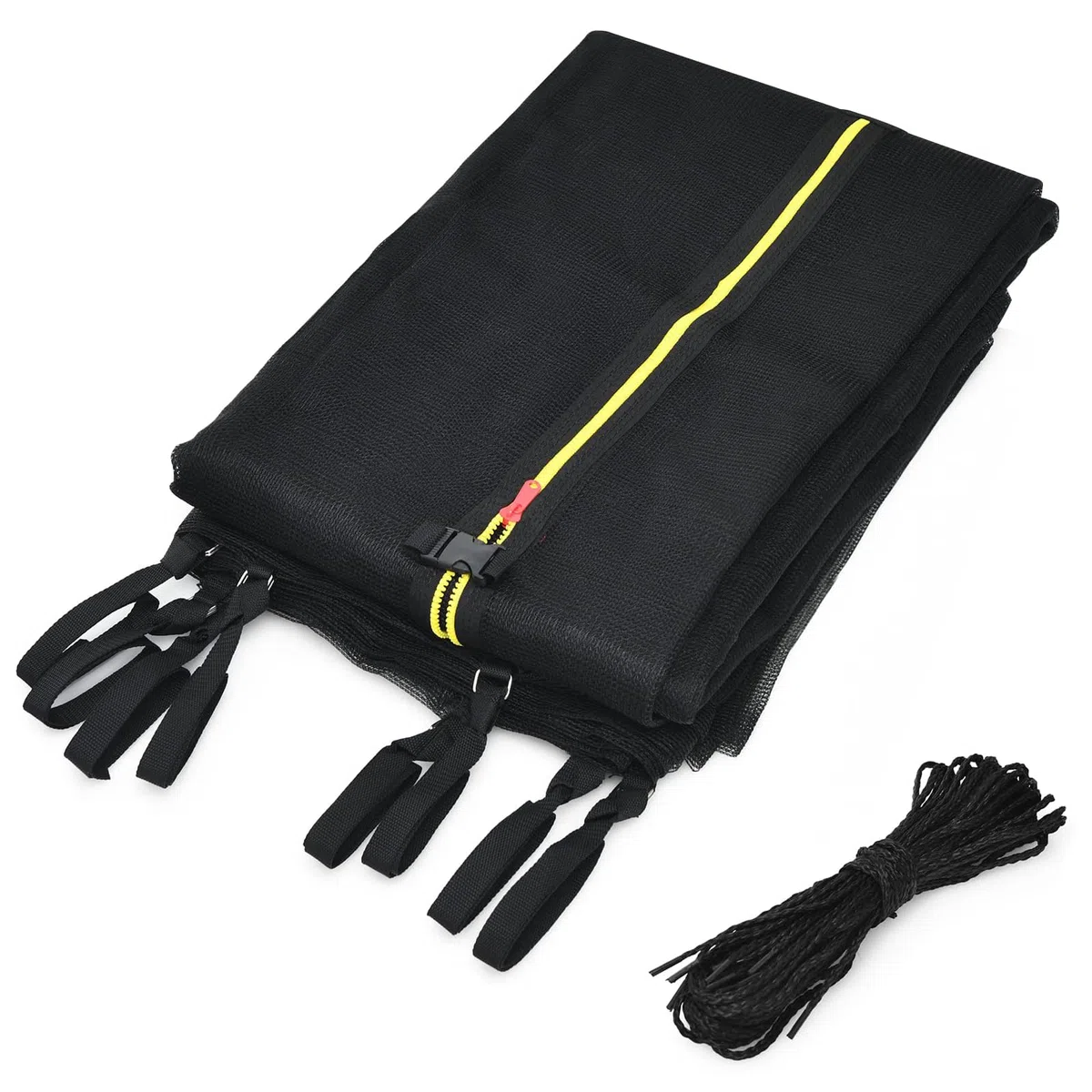 Rete Trampolino, Rete Protezione Tappeto Elastico, Rete Ricambio Trampolino Ø 183/244/305/366/427/457/488cm e 6/8/12 Pali