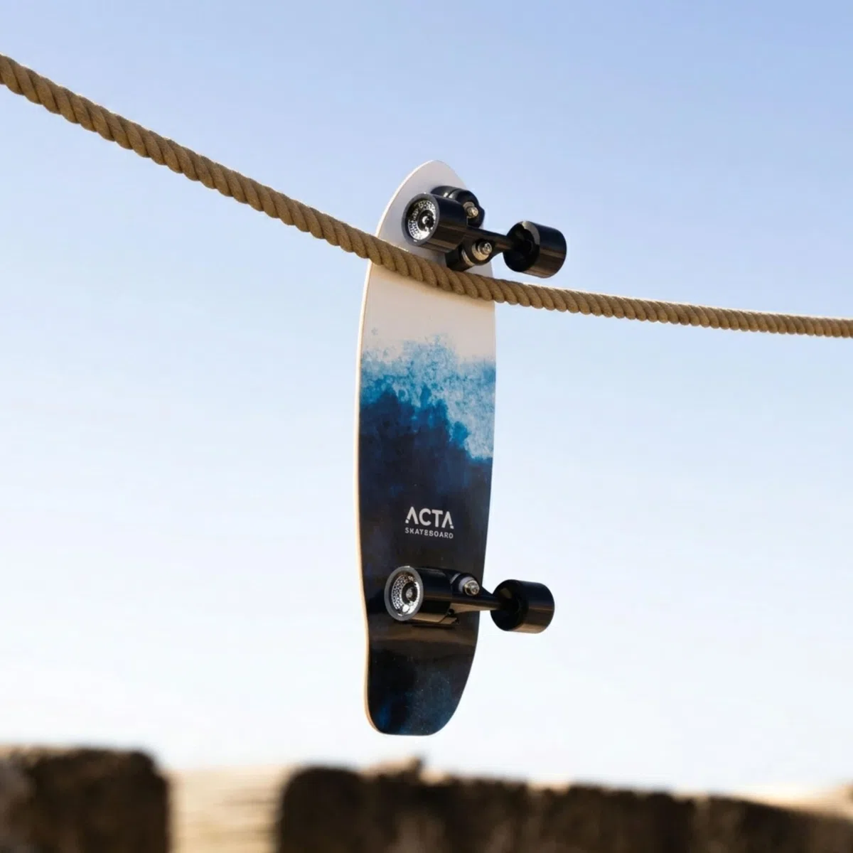 ACTA Surfskate Foam V2 31" - Ocean - Tavola da Surf-Skate in acero 7 pieghe, ideale per principianti e intermedi, per pumptrack, crociere e carving urbano (Foam V2)