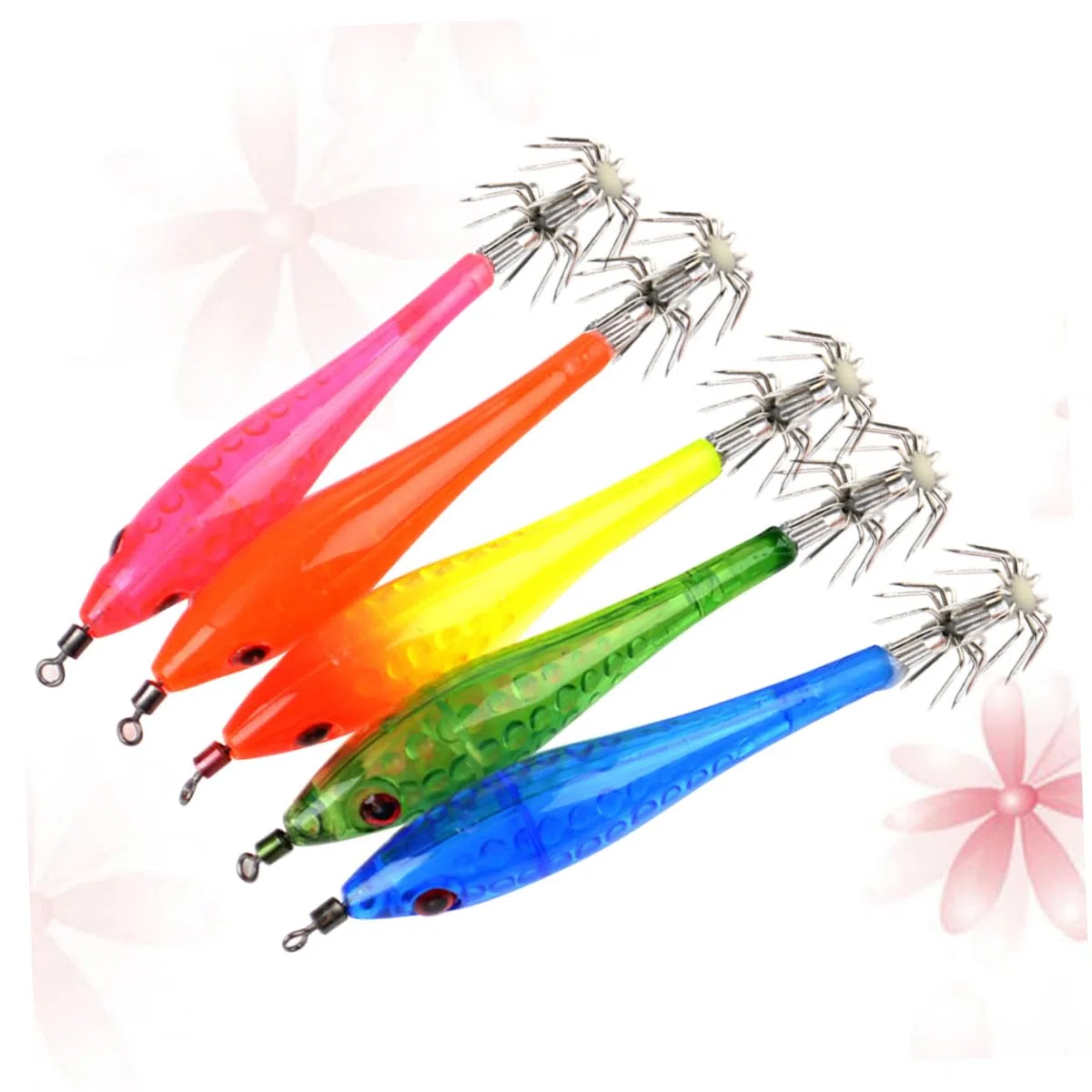 WOONEKY 3 Set di Esche Artificiali con Misti Luminosi Notturni per La Pesca in Acqua Dolce 5 Pezzi*3
