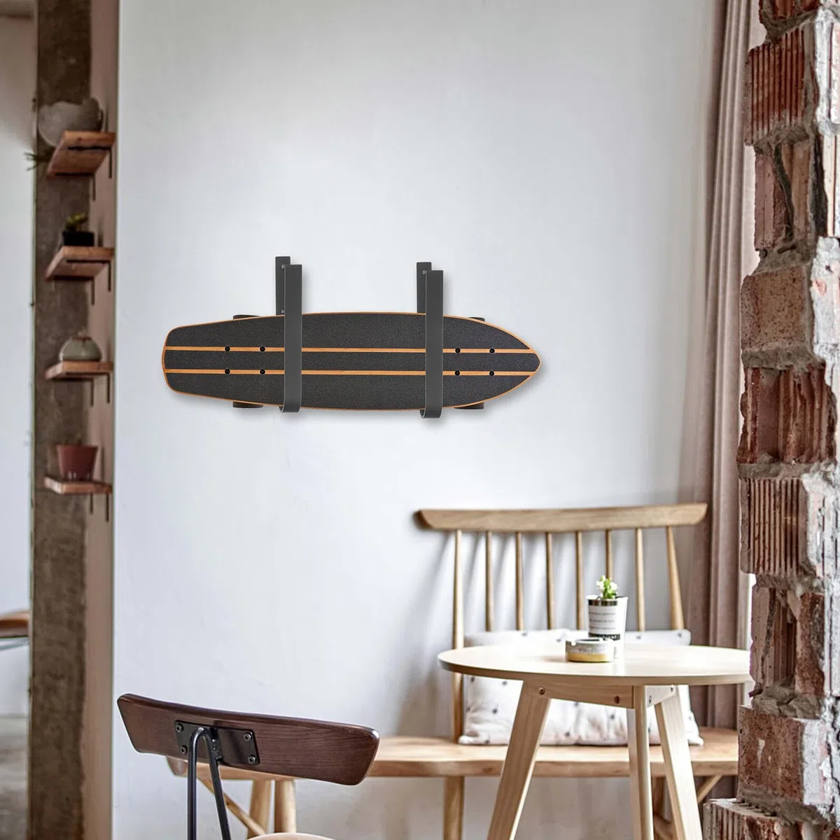 BESPORTBLE Grucce da Sci per Parete Appendiabiti in Metallo Resistente Gancio Portaoggetti Multifunzionale per Skateboard Articoli per Casa