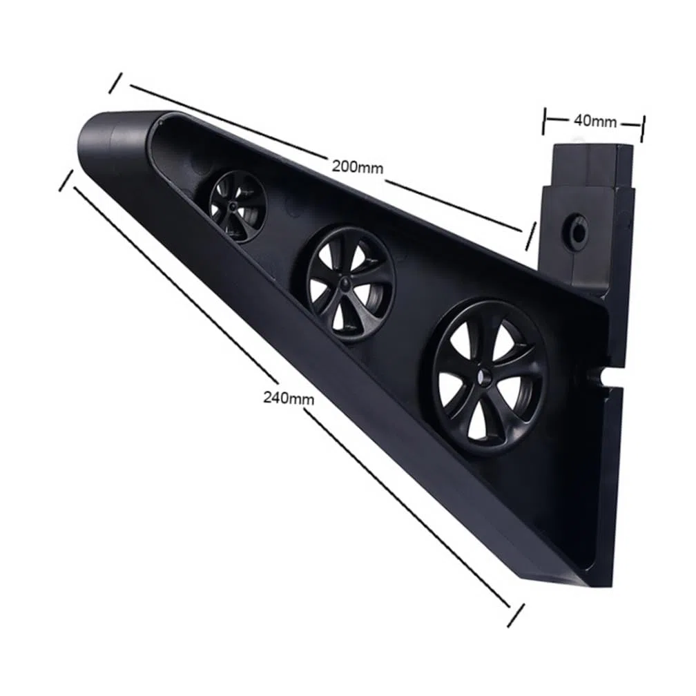 WOONEKY Portasci da Parete Muro per Snowboard e Skateboard, Nero | Supporto Multi Parete in Pp, Installazione Semplice, Uso Casa e Showroom, Stabile, Elegante e Professionale