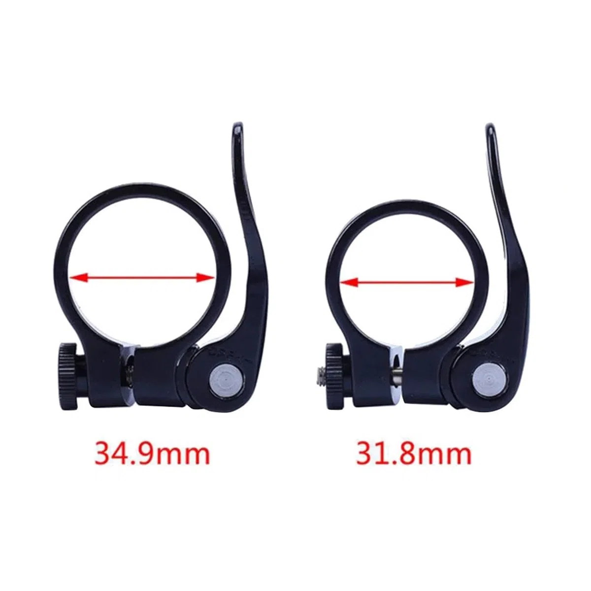 Vite a sgancio rapido per morsetto sedile Morsetto Reggisella A Sgancio Rapido Da 2 Pezzi 31,8/34,9 Mm For Mountain Bike In Lega Di Alluminio Con Bullone Fisso(34.9mm)