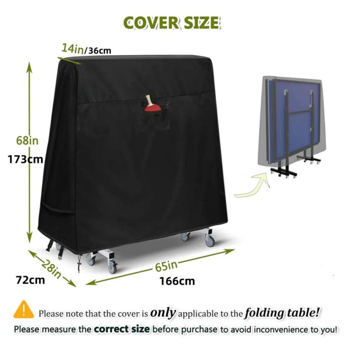 Copertura impermeabile per pong, per tavolo da pong, copertura pieghevole | per attrezzatura da pong, copertura per attrezzatura da tennis con struttura resistente, per uso