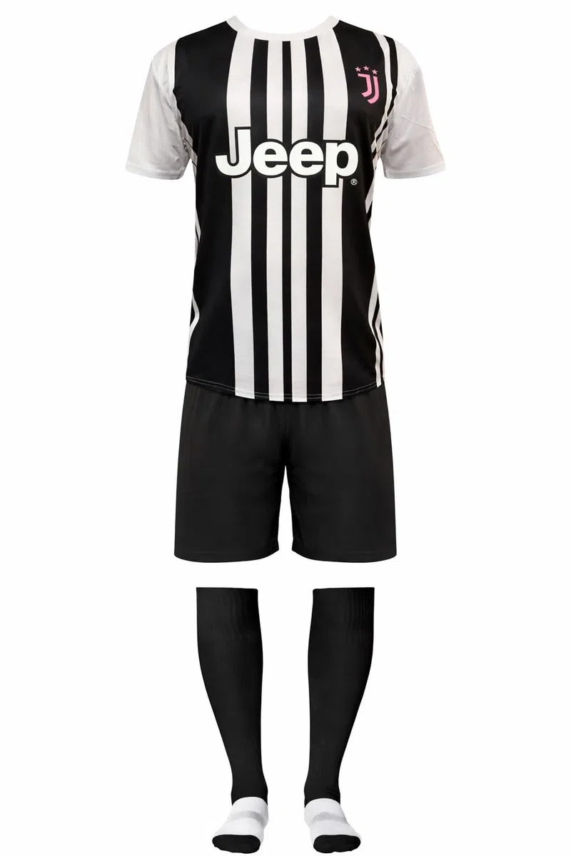 JUVENTUS Completo Calcio Personalizzabile | Replica Campionato Calcio Serie A | Maglia Pantaloncino e Calzettoni PS 40525