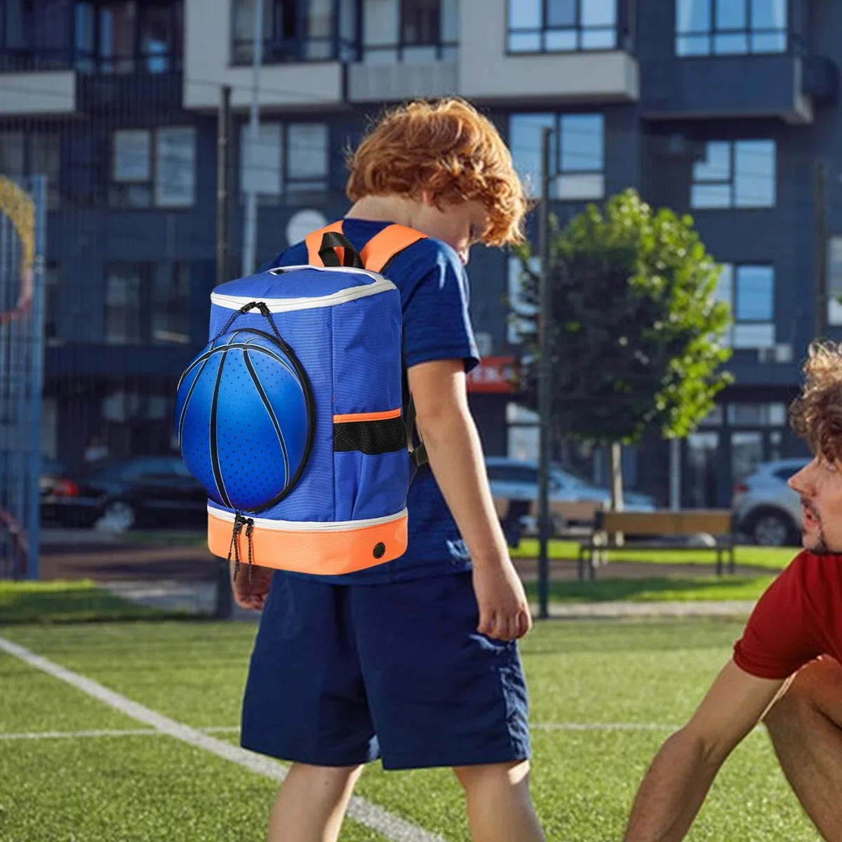 Zaino da pallacanestro, zaino da calcio per ragazzi e libri | Borsa sportiva da calcio per basket, pallavolo, calcio, allenamento