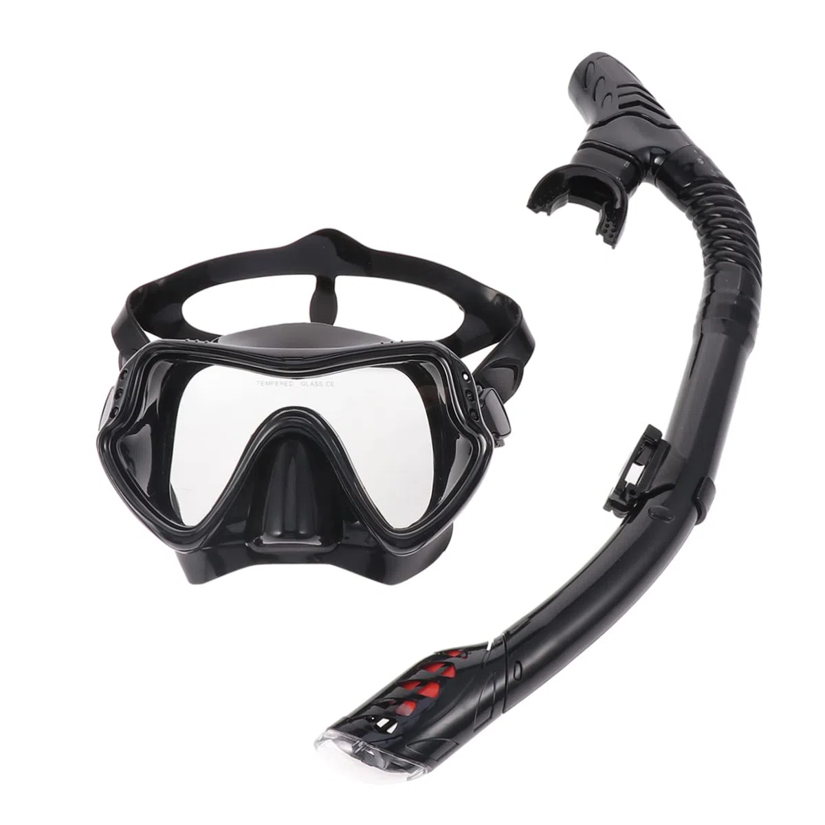WOONEKY maschera subacquea e da uomo per uomo coperture per il viso da uomo abito da uomo snorkeling maschera subaquea maschere da snorkeling Black