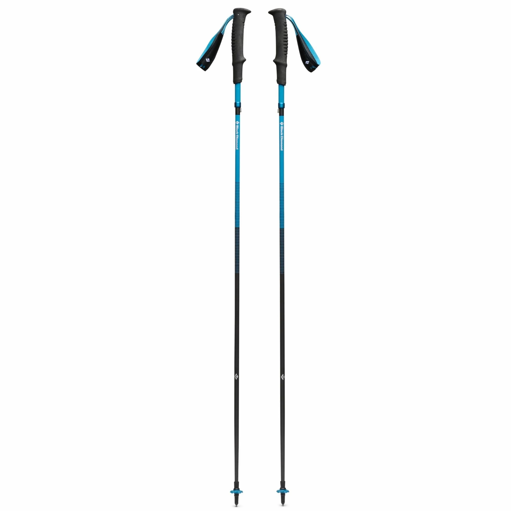 BLACK DIAMOND Distance Carbon Z Bastoni da Trekking e Running Paio di Bastoncini da Trekking Pieghevoli, Ultra Leggeri, Lunghezza Fissa, Fibra di Carbonio, Cielo Deserto, 115 cm