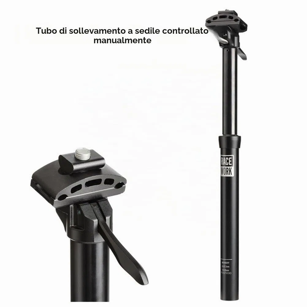 Reggisella Telescopico per Bici da 27,2 Mm, Reggisella Regolabile per Bicicletta, Reggisella Telescopico
