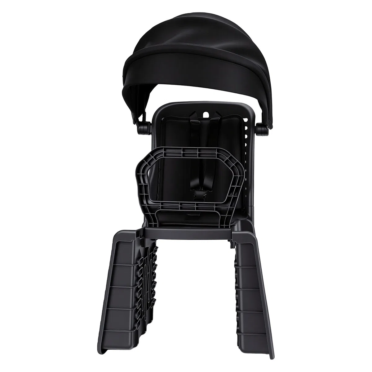 Alomejor Seggiolino Posteriore per Bicicletta, Sedile Bici con Parasole e | Telaio in PP di Alta qualità, Schienale Ventilato, 100 Kg, per Bici Standard e