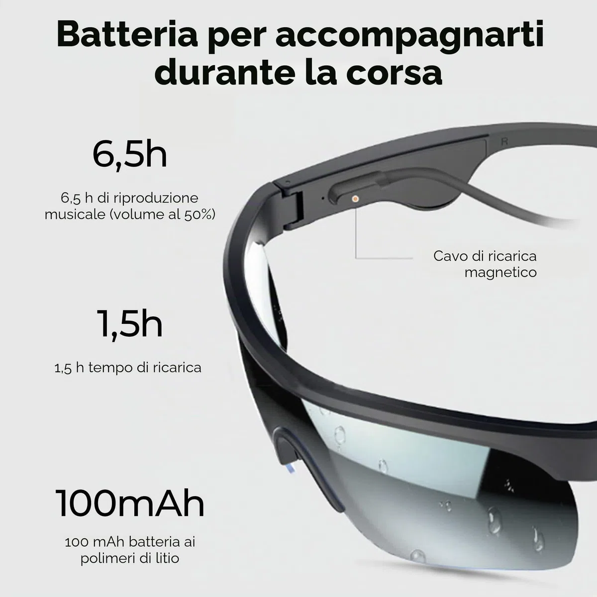 GAFAS DE SOL DEPORTIVAS CON AUDIO BLUETOOTH KSIX