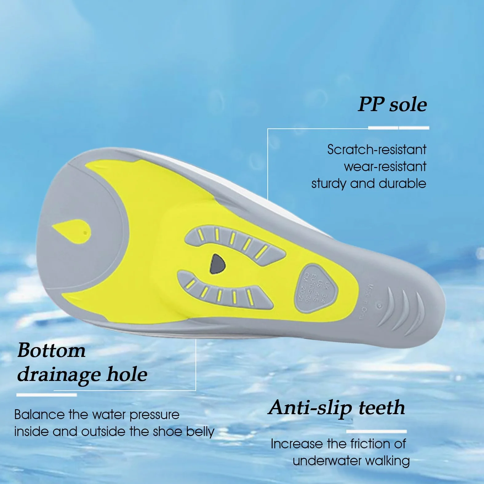 Pinne da nuoto – Pinne di stabilizzazione ergonomiche portatili, per bambini, per il nuoto, per allenamento, bodyboard, viaggi, uomini, donne e ragazzi