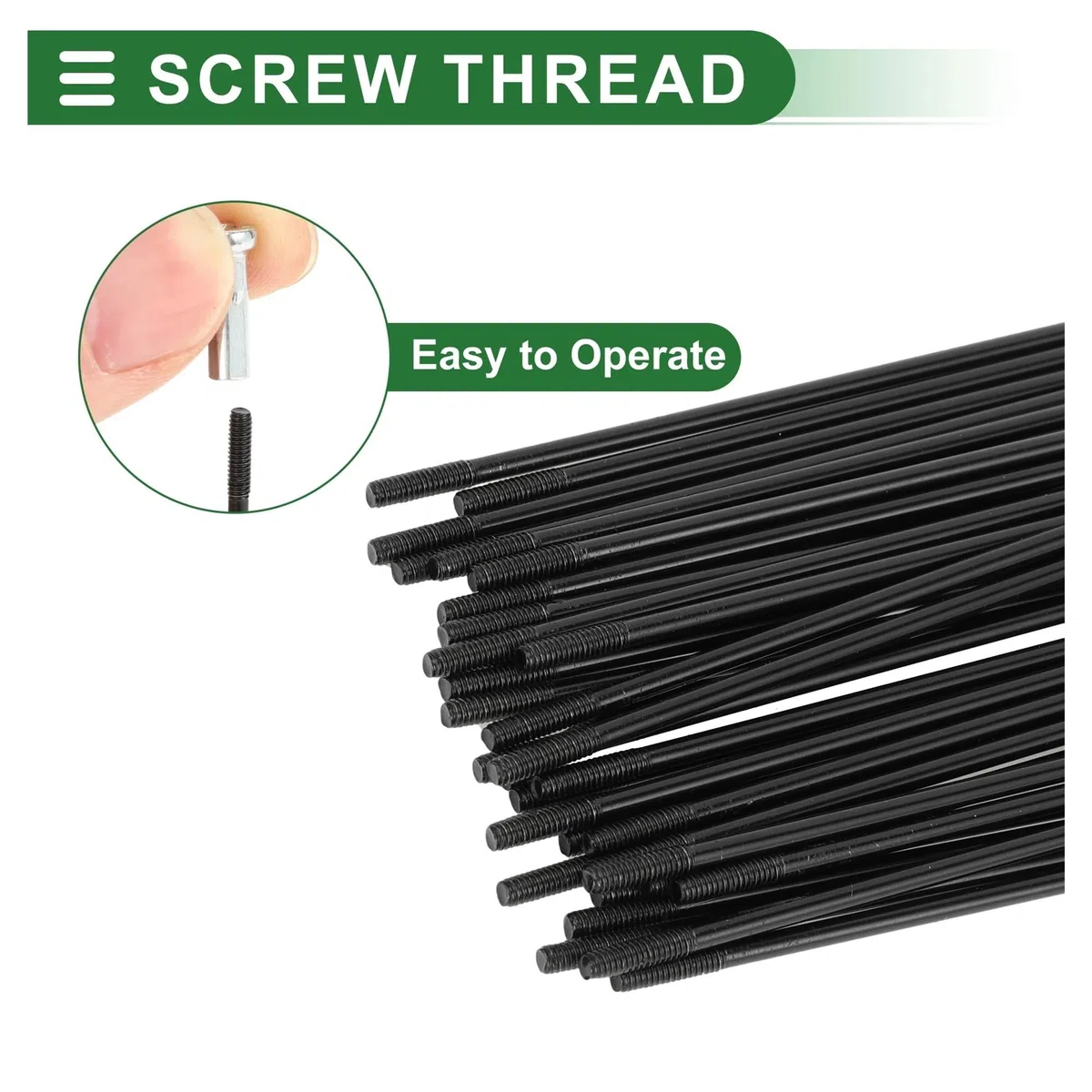 36 raggi in acciaio al carbonio, 14 G, colore nero, 125-209 mm, per riparazione ruote, ricambio con nippli per mountain bike e bici da strada (36 pezzi - 205 mm)