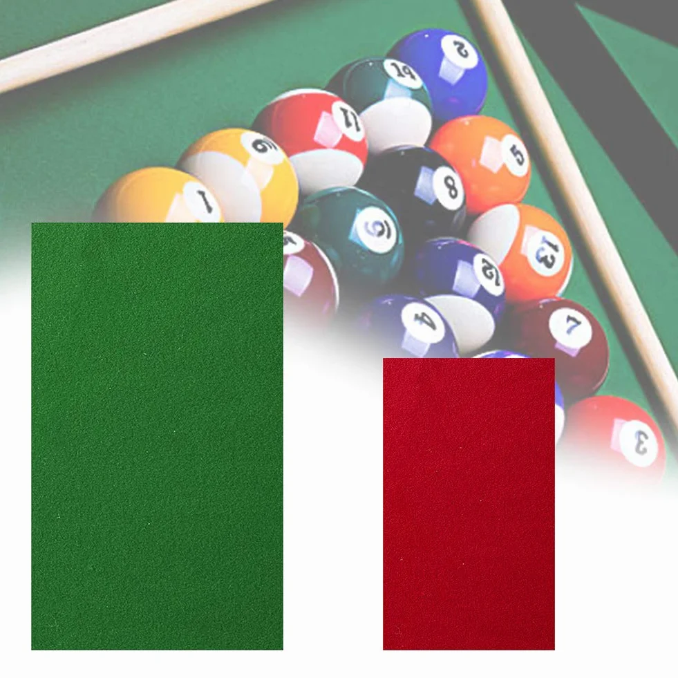 Panno Professionale in Feltro per Tavolo da Biliardo Standard da 9 Piedi, Con Striscia di Stoffa (Verde, Dimensioni: 2.8 Plus 1 M)