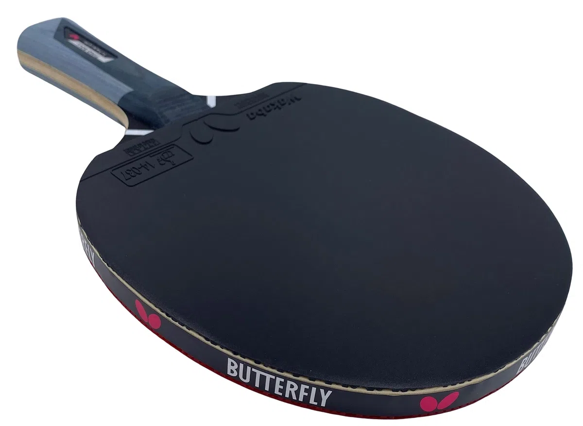 Butterfly Timo Boll Titanium - Racchetta da ping pong | rivestimento Wakaba certificato ITTF per competizione | spugna da 2,0 mm | giocatori professionali allenati