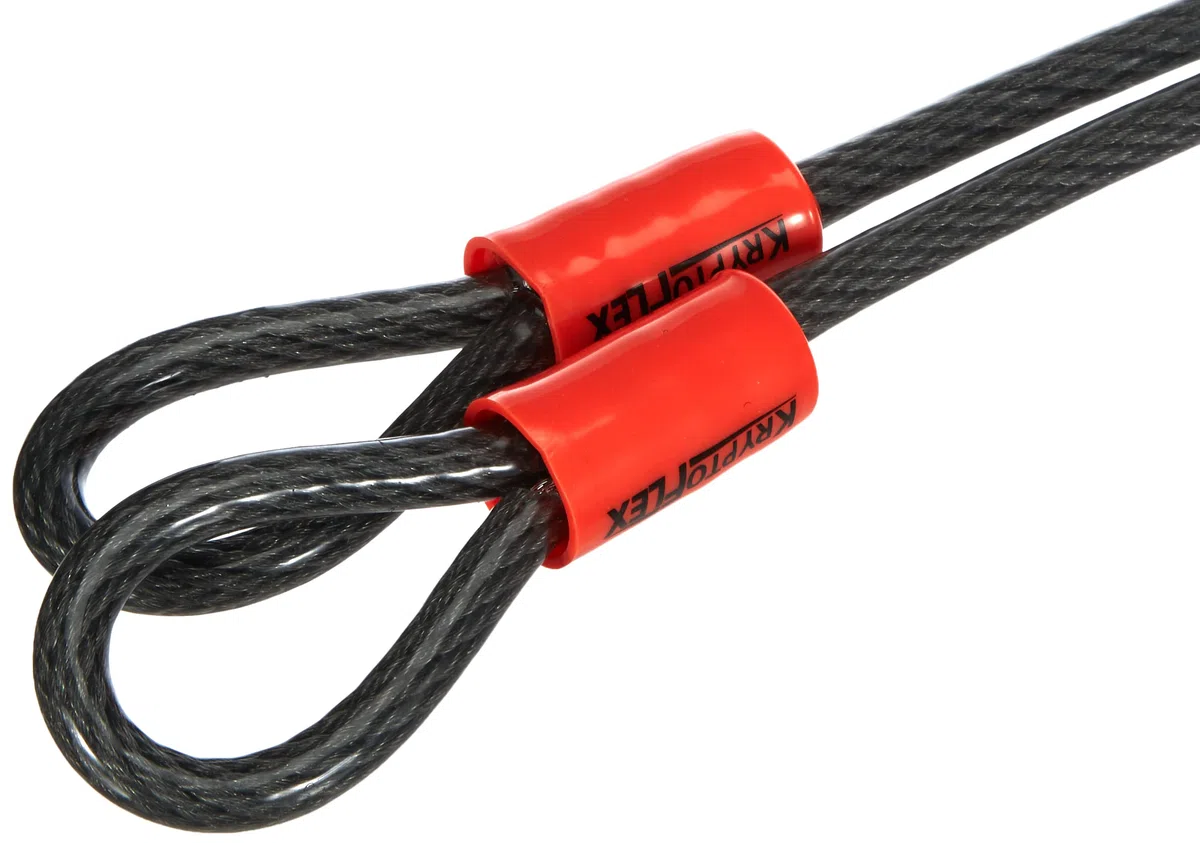 Kryptonite 002154 New-U - New York Lock Standard - Antifurto per bici (10,2 cm X 20,3 cm), Giallo, 1pz. & KryptoFlex, Catena antifurto, Arancione, 10 mm/213 cm