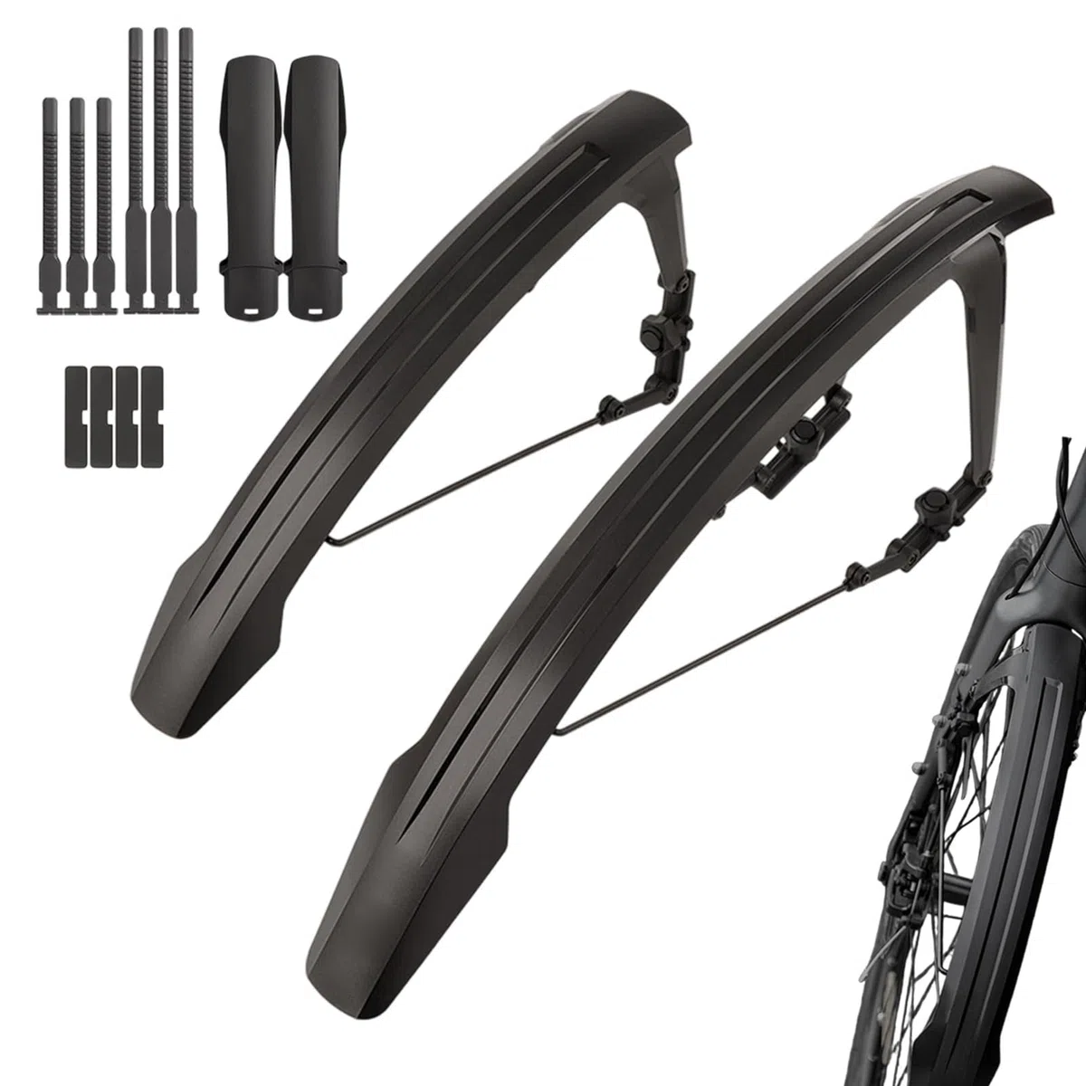 Parafango per bicicletta - Paraspruzzi personalizzabile, parafango anteriore e posteriore | per ciclismo pendolarismo ricreativo ciclismo guida meteo