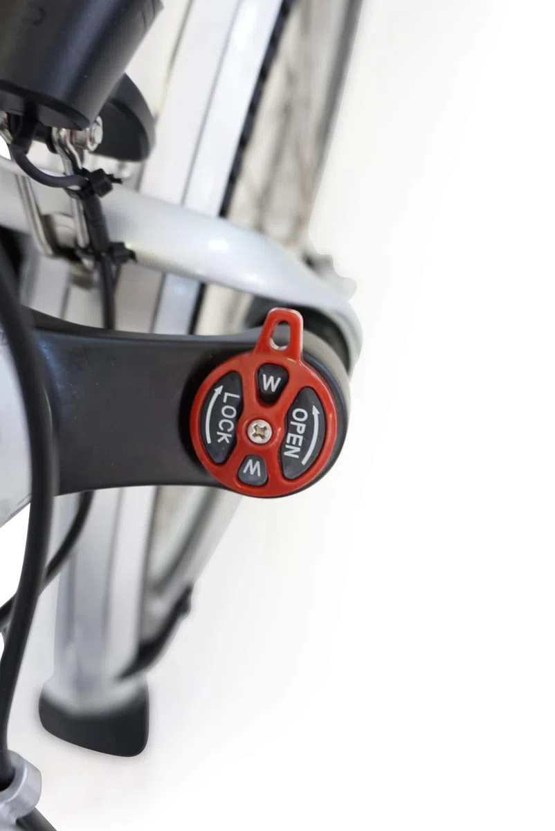 GermanXia Bicicletta elettrica pieghevole Mobilemaster Touring CH-15,6 7 G Shimano 20 pollici senza manopola del gas, eTurbo 250 Watt di azionamento HR, portata fino a 140 km secondo la StVZO