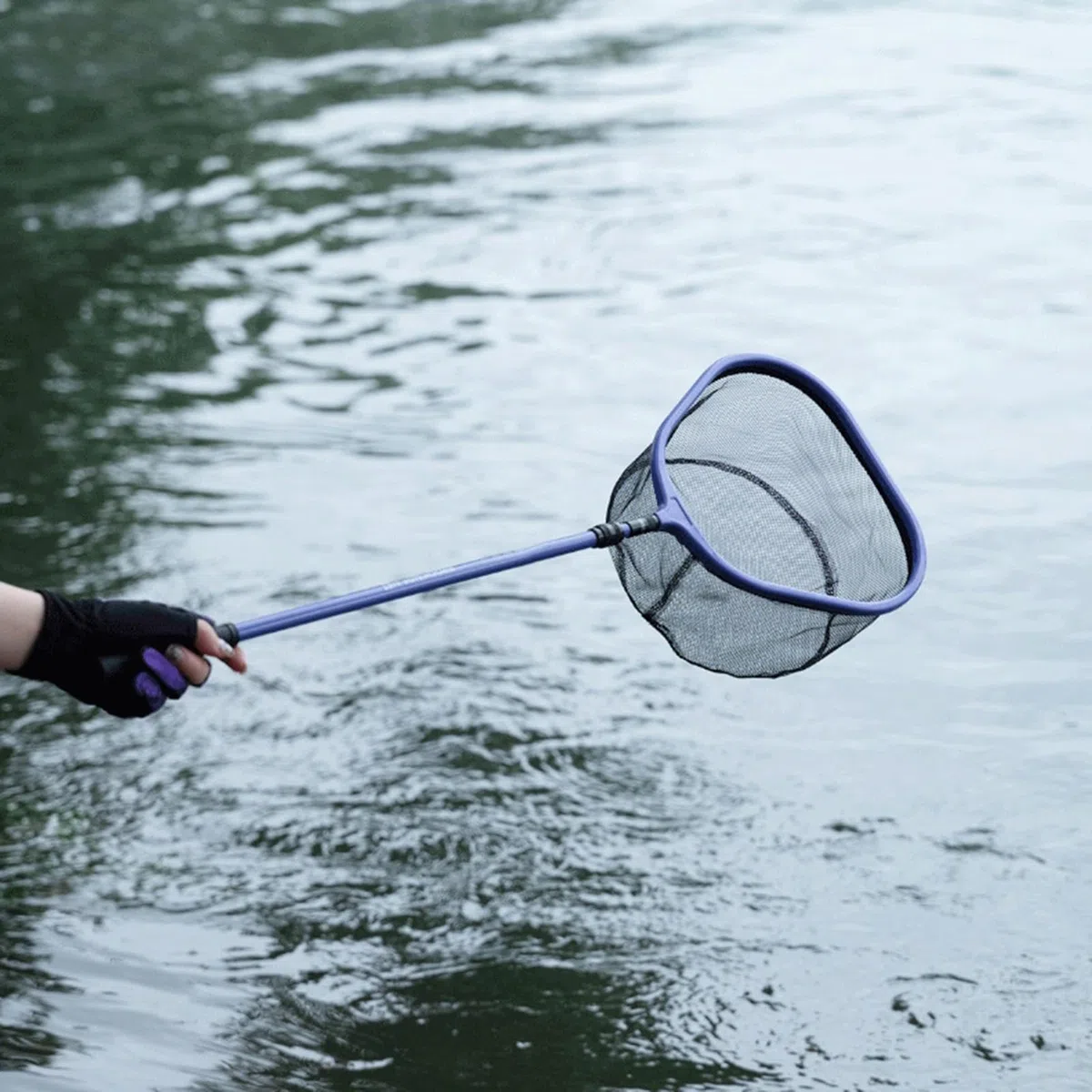 Guadino da pesca Attrezzatura Telescopica a Rete a Maglie con Lenza | Retino da Bass per Kayak, Barca, Stagno, Lago, Acqua Salata, Trota, Persico Trota e Pesce Gatto
