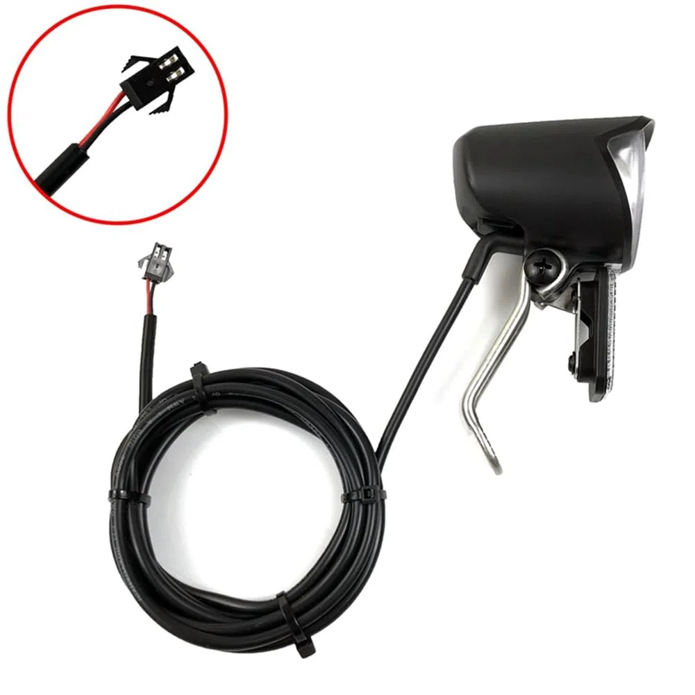 1 Pezzo Ebike LED Headlight 6V-60V Headlight Bicicletta Batteria al Litio Modifica Accessori Illuminazione LED Attrezzatura per Guida Notturna/Connettore SM