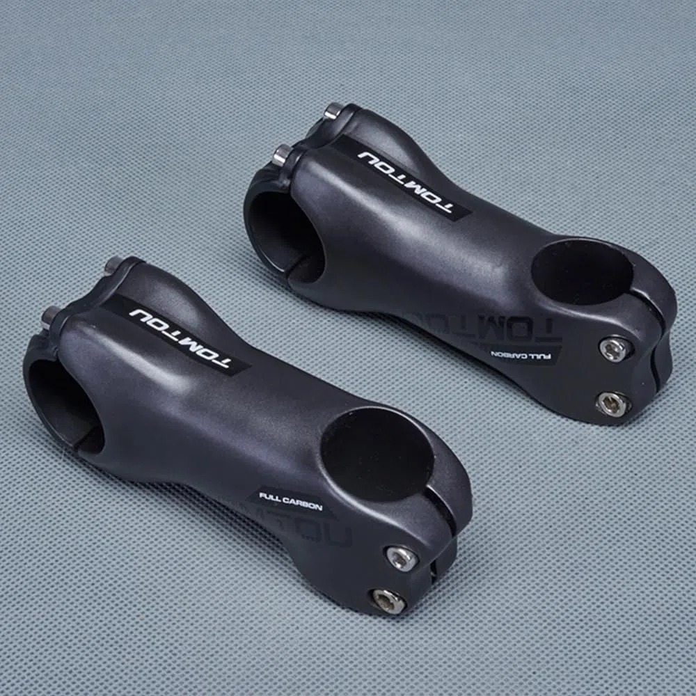 Attacco Manubrio 1 pz nero opaco grigio argento stelo in fibra di carbonio 28.6X31.8 ciclismo mountain bike bici da strada MTB parti angolo 6/17 gradi Attacco Manubrio Mtb ( Color : 17 Degree 60mm )