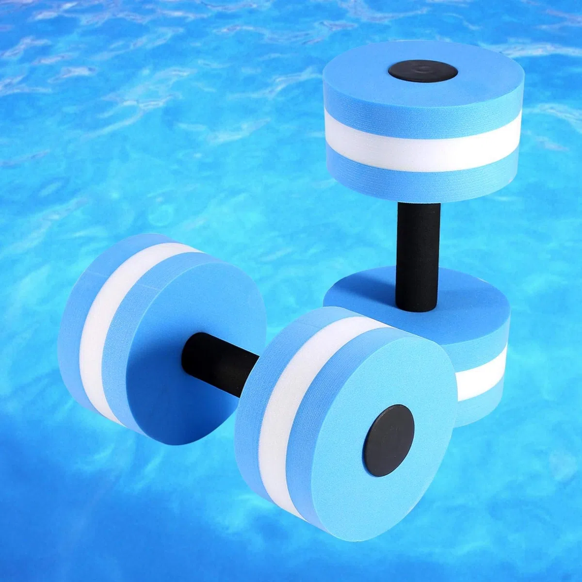 Manubri d'Acqua 2 Pezzi 10,6 x 5,9 '' Eva Aerobics Dumbbell Bilanciere Acquatico Aqua Fitness per Piscina Esercizio