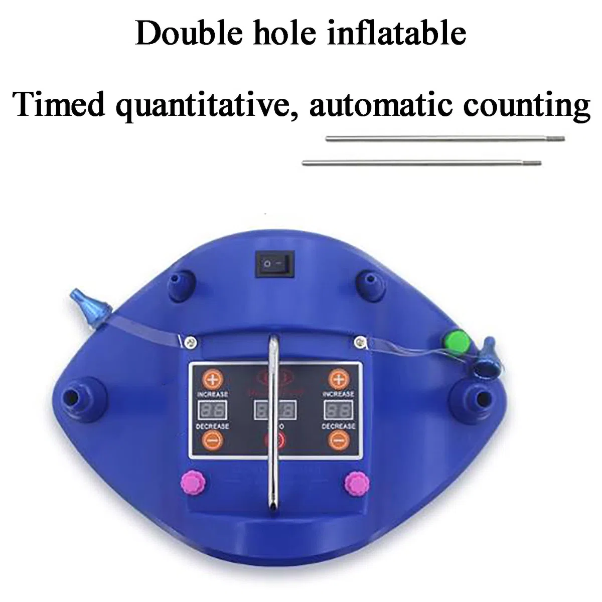 Pompa elettrica per palloncini con timer digitale e pedali per gonfiaggio efficiente a matrimoni e feste
