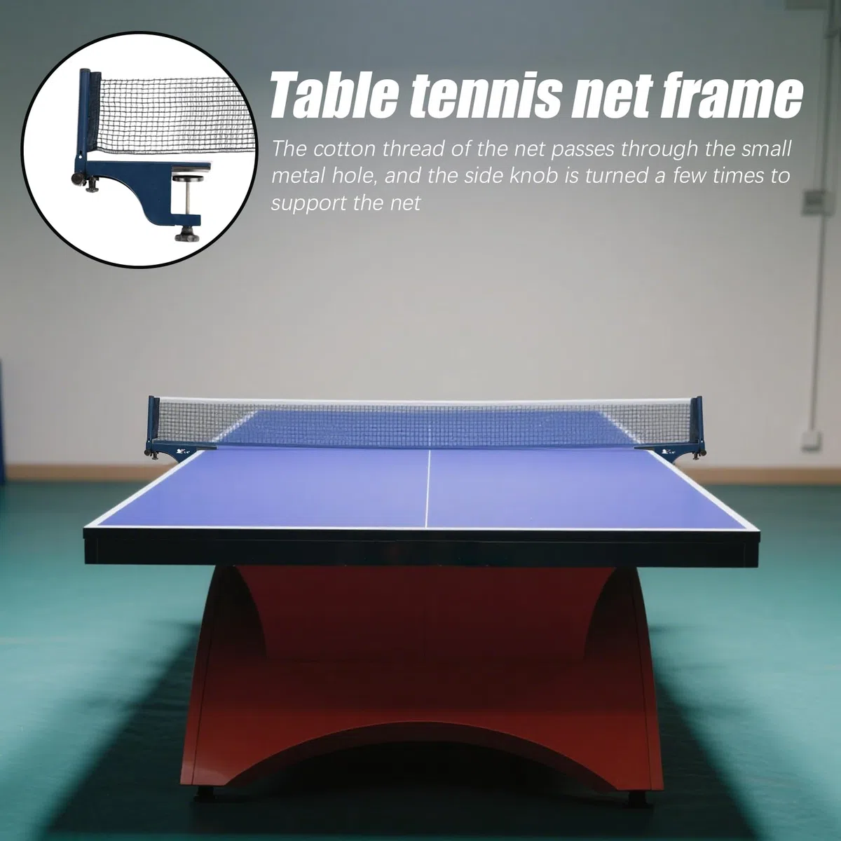 Rete da Pong con Morsetti con Morsetti Regolabile Portatile | Rete facile da montare per ogni tavolo da tennis per competizione, svago, adulti, bambini, casa, giardino, seminterrato