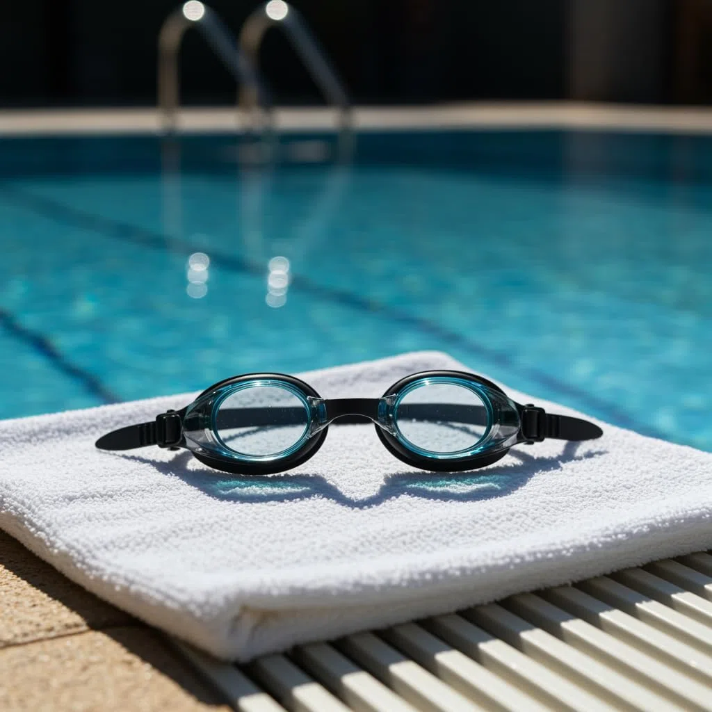 l&j Occhiali da Nuoto Ottici Performance con Diottrie Positive e Negative per Uomo e Donna – Lenti Graduate Intercambiabili – Antigraffio Antiappannamento – Silicone Morbido Alta Visibilità