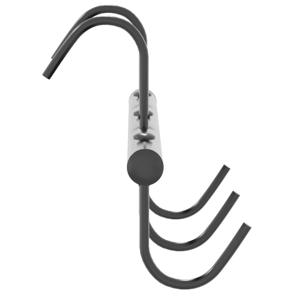 Supporto per briglia nero in acciaio verniciato a polvere con 5 ganci girevoli 36,5 x 6,5 x 17,5 cm per riporre bride, sella, redini e accessori per cavalli per stalla e pista da equitazione