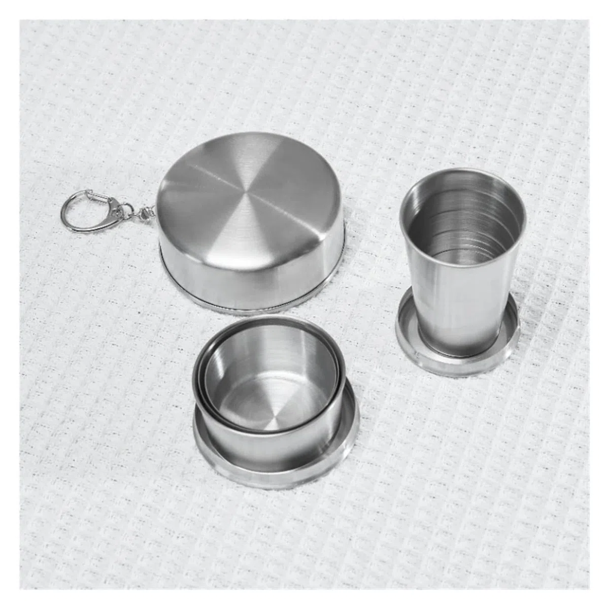 Bicchiere Acciaio Inox Pieghevole Tazza pieghevole in acciaio inossidabile | Tazza da caffè pieghevole portatile da viaggio all'aperto