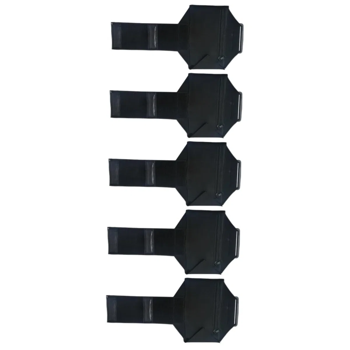 DOITOOL 5pezzi Marsupio Multifunzionale Per Telefonini Braccio Per e Allenamento Resistente e Per Jogging Attività Outdoor Colore Nero